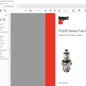 Fleetguard FH230 Series Fuel Pro Diesel Fuel Filtration System Instruction Manual