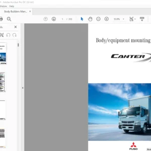 Fuso Canter Body equipment mounting directives Service Manual - PDF DOWNLOAD