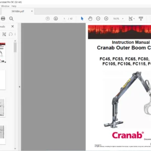 Instruction Manual Cranab Outer Boom Cranes FC45 FC53 FC65 FC80 FC92 FC105 FC106 FC115 FC155 PDF