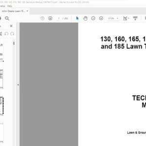 John Deere 130 160 165 175 180 185 Lawn Tractors Technical Manual(Apr-88) - PDF DOWNLOAD