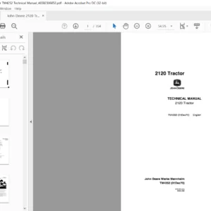 John Deere 2120 Tractor TM4252 Technical Manual - PDF DOWNLOAD