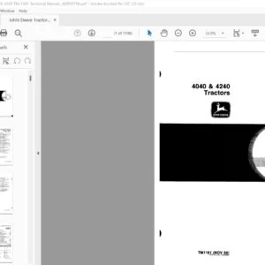 John Deere 4040 & 4240 Tractor Technical Manual (SEP-77) - PDF DOWNLOAD