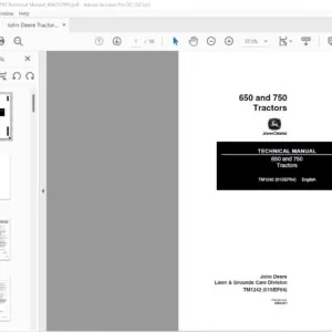John Deere 650 and 750 Tractors Technical Manual (01-SEP-84) - PDF DOWNLOAD