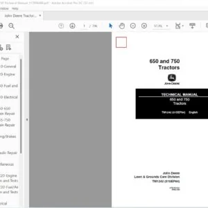 John Deere 650 and 750 Tractors Technical Manual (01-SEP-84)- PDF DOWNLOAD