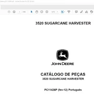 John Deere Agriculture 3510 Sugar Cane Harvester Parts Catalog Manual - PDF DOWNLOAD