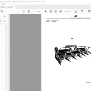 John Deere Agriculture 686 Rotary Harvesting Part Catalog Manual - PDF DOWNLOAD