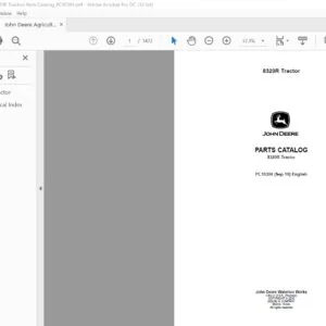 John Deere Agriculture 8320R Tractors Parts Catalog Manual PC10304 (Sep-10) - PDF DOWNLOAD