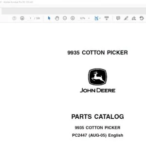 John Deere Agriculture 9935 Cotton Picker Parts Catalog Manual - PDF DOWNLOAD