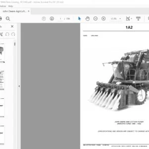 John Deere Agriculture 9960 Cotton Picker Parts Catalog Manual - PDF DOWNLOAD
