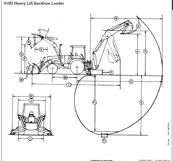 John Deere Backhoe Loader 410D 510D Operation &Test Technical Manual ...