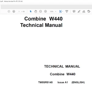 John Deere Combine W440 Technical Manual - PDF DOWNLOAD