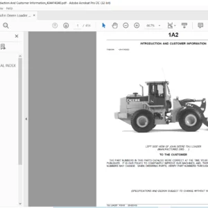 John Deere Loader 724J Parts Manual - PDF DOWNLOAD