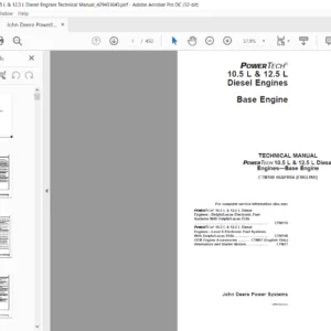John Deere Powertech 10.5 L & 12.5 L Diesel Engines Technical Manual 429433645 - PDF DOWNLOAD