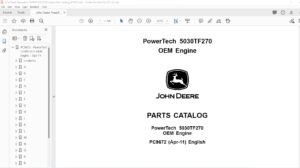 John Deere Powertech 5030TF270 OEM Engine Parts Catalog Manual - PDF ...