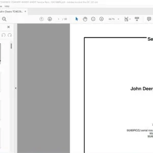 John Deere TO4039D 4039TL CD4039DF CD4039TF 4045DF 4045TF Service Parts Manual