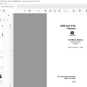John Deere Tractors 3030 & 3130 Technical Manual - PDF DOWNLOAD