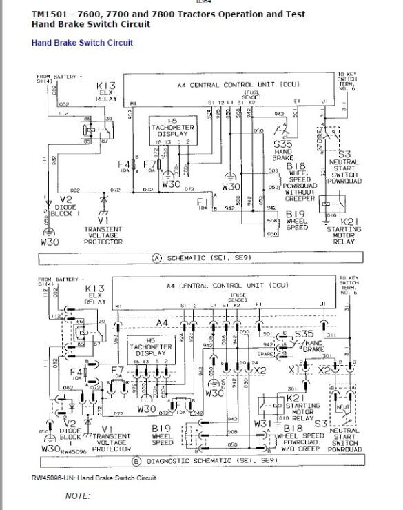 John Deere Tractors 7600 7700 7800 Diagnostic &test Manual - Pdf 