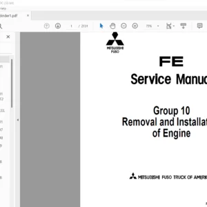 Mitsubishi Fuso FE Series Truck Service Manual - PDF DOWNLOAD