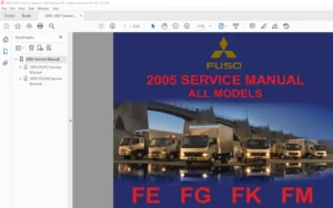 Mitsubishi Fuso Truck FE FG FK FM Series Service Manual 2005 2006 2007 - PDF DOWNLOAD