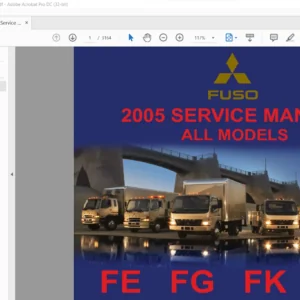 Mitsubishi Fuso Truck FE FG FK FM Series Service Manual 2005 2006 2007 - PDF DOWNLOAD