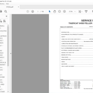 TIGERCAT 845B FELLER BUNCHER SERVICE MANUAL - PDF DOWNLOAD