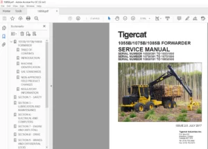 Tigercat 1055B 1075B 1085B Forwarded Service Manual - PDF DOWNLOAD