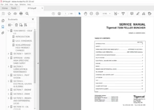 Tigercat 720B Feller Buncher Service Manual - PDF DOWNLOAD