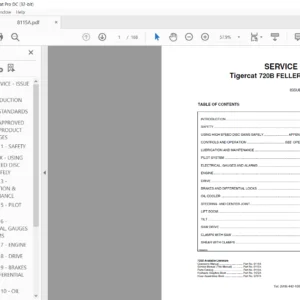 Tigercat 720B Feller Buncher Service Manual - PDF DOWNLOAD