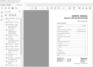 Tigercat 726B Feller Buncher Service Manual - PDF DOWNLOAD