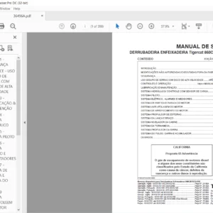 Tigercat 860C 870C L870C DERRUBADEIRA ENFEIXADEIRA MANUAL DE SERVIÇO - PDF DOWNLOAD[Portuguese]