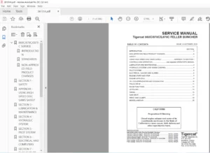 Tigercat 860C 870C L870C Feller Buncher Repair Manual PDF