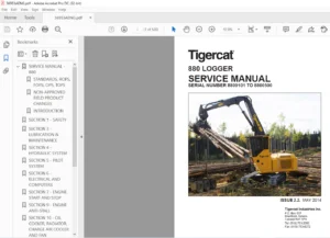 Tigercat 880 LOGGER Service Manual - PDF DOWNLOAD