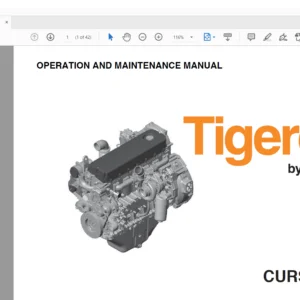 Tigercat Cursor Series Operation & Maintenance Manual - PDF DOWNLOAD