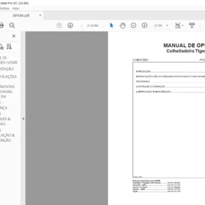 Tigercat H250B Colheitadeira Manual De Operacao - [Portuguese]