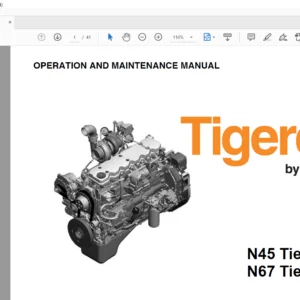 Tigercat N45 Tier 4f Engine N67 Tier 4f Engine Operation & Maintenance Manual