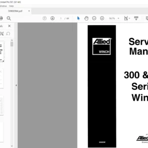 Allied Winch 300 & 400 Series Service Manual - PDF DOWNLOAD