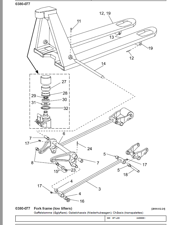 BT L23; BT L20I; BT L20K; BT L23O; BT L23Q; BT L23U 12 Quality Parts ...