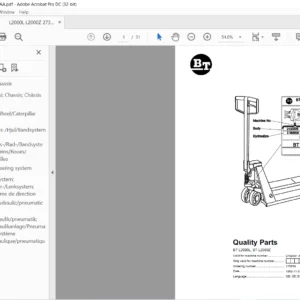 BT L2000L; BT L2000Z Quality Parts Manual - PDF DOWNLOAD