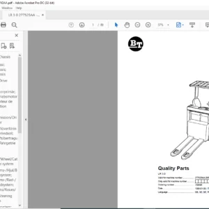 BT LR 3.0 Quality Parts Manual - PDF DOWNLOAD