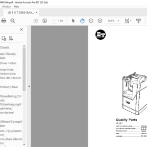 BT LR 3.0 T Quality Parts Manual - PDF DOWNLOAD