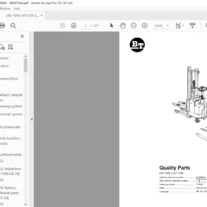 BT LSV 1250 / LST 1350 Quality Parts Manual- PDF DOWNLOAD