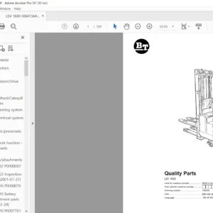 BT LSV 1600 Quality Parts Manual - PDF DOWNLOAD