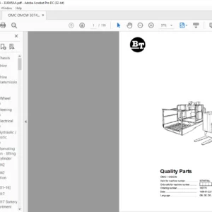BT OMC / OMCW Quality Parts Manual - PDF DOWNLOAD