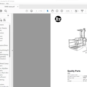 BT OMW Quality Parts Manual - PDF DOWNLOAD