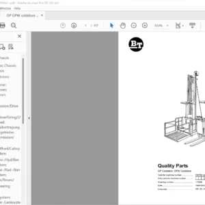 BT OP Coldstore OPW Coldstore Quality Parts Manual - PDF DOWNLOAD