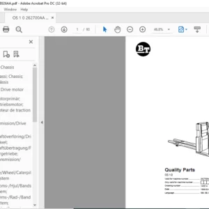 BT OS 1.0 Quality Parts Manual - PDF DOWNLOAD