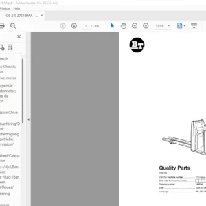 BT OS 2.0 Quality Parts Manual - PDF DOWNLOAD