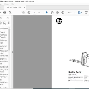 BT OS 2.0 TRINKS Quality Parts Manual - PDF DOWNLOAD