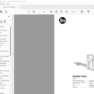 BT OS 3.0 Quality Parts Manual - PDF DOWNLOAD