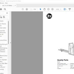 BT OS 3.0 Quality Parts Manual - PDF DOWNLOAD